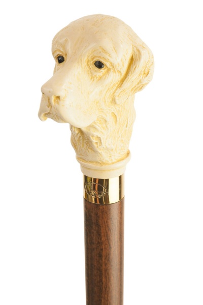 Golden Retriever Dog Headed Collectors Cane