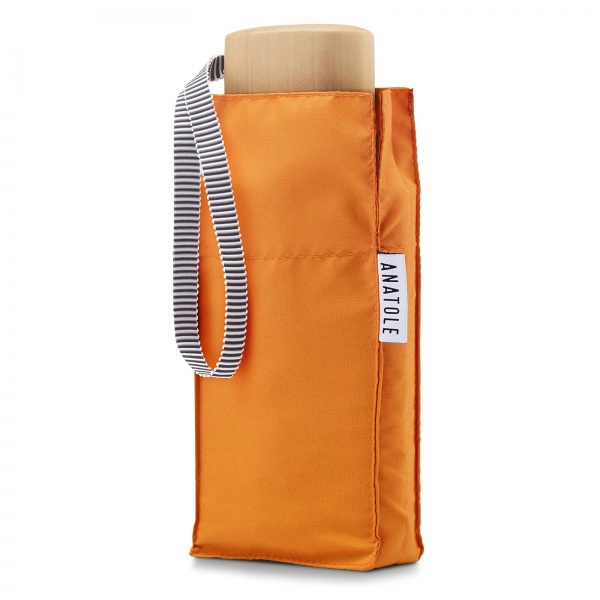 Royal Blue Folding Compact Umbrella by Anatole of Paris MARGUERITE