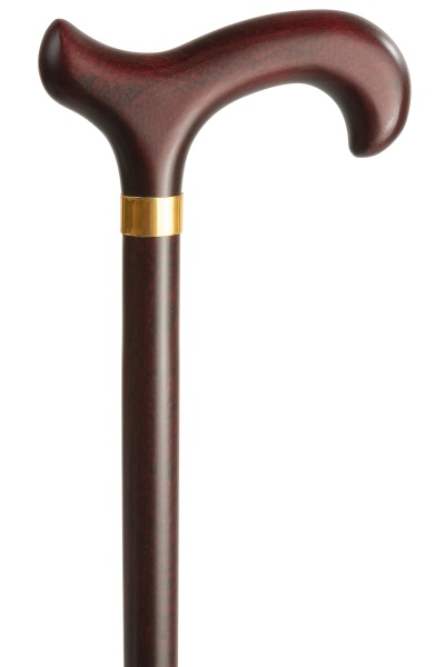 Mahogany Derby Cane with Collar