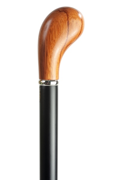 Rosewood Pistol Grip Collectors Cane