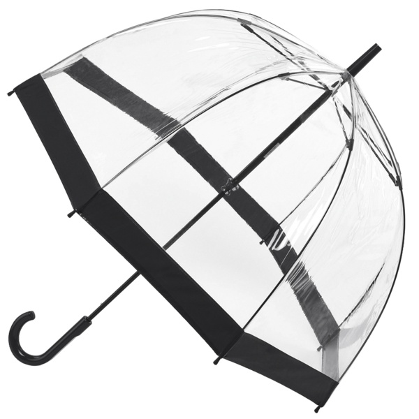 Fulton Birdcage Clear Dome Umbrella - Black Trim