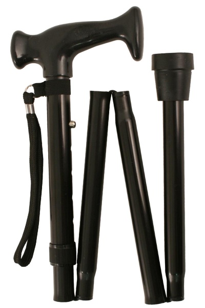 Black Economy Folding Walking Stick