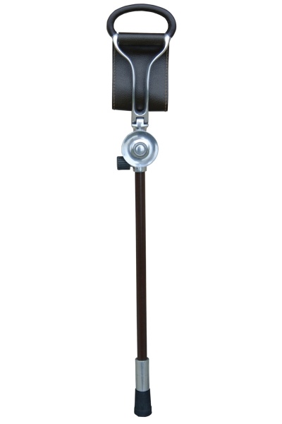 Promenade Dark Brown Leather Seat Stick