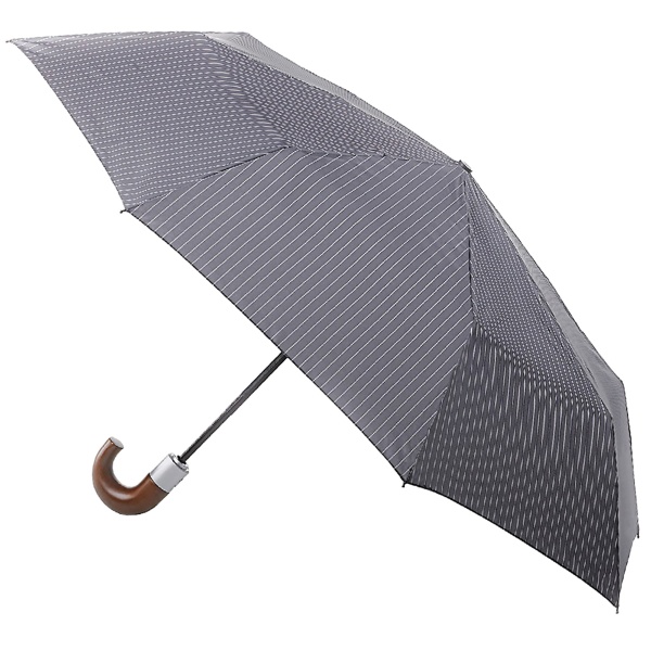Fulton Chelsea Automatic Folding Umbrella - City Stripe Grey