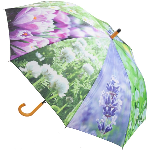 Flowers Large Walking Length Umbrella by Fallen Fruits