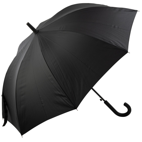 Performance Windbeater Auto Open Walking Length Umbrella - Black