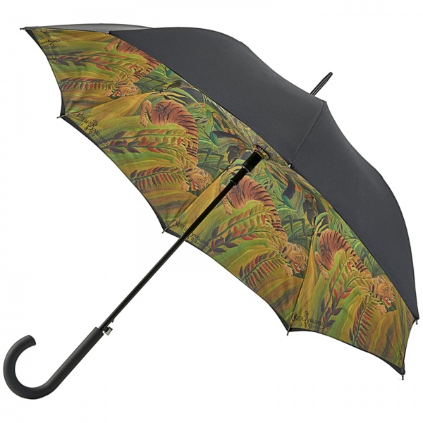 The National Gallery Bloomsbury Double Canopy Umbrella - Surprised! by Rousseau
