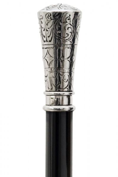 Classic Silver Plated Milord Collectors Cane by Pasotti