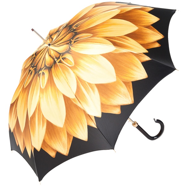 Lotus Gold Luxury Ladies Automatic Umbrella by Pasotti