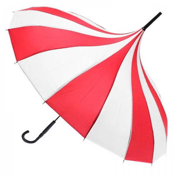 Classic Pagoda Umbrella from Soake - Red & White