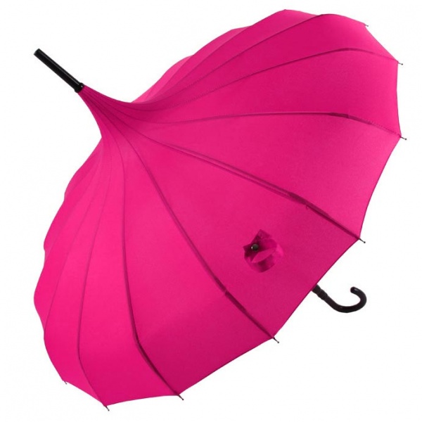 Classic Pagoda Umbrella from Soake - Rose Red