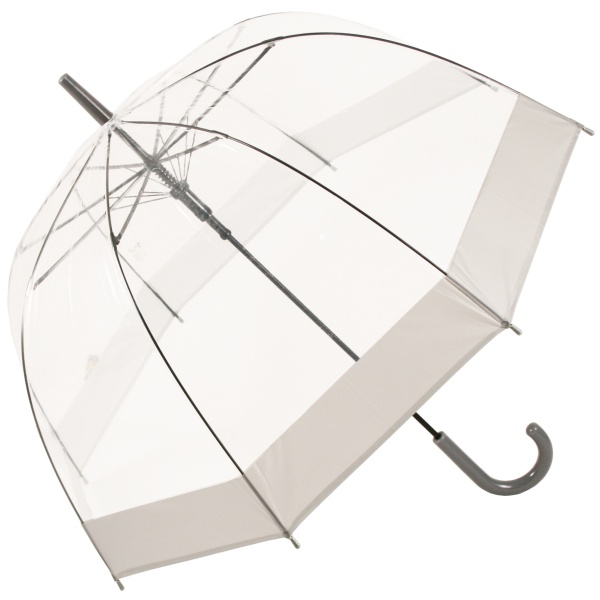 Soake Clear Dome Umbrella - Grey