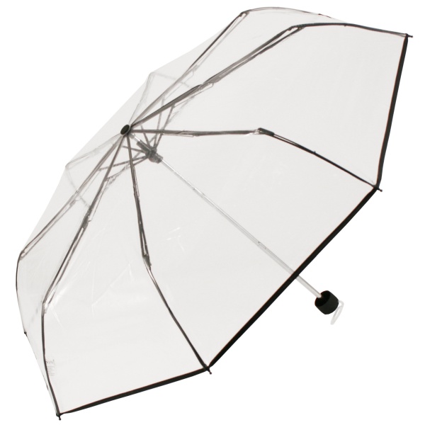 Soake Clear Folding Umbrella - Black