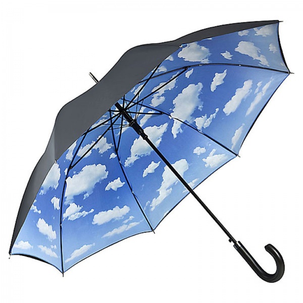 Double Canopy Walking Length Umbrella - Summer Clouds