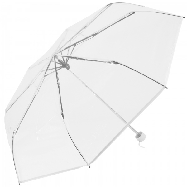 Soake Clear Folding Umbrella - White