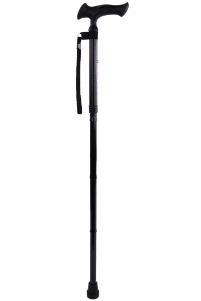Folding Walking Stick With Strap Ergonomic Handle Balanced Foldable - View #4