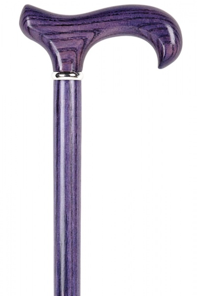 Ash Derby Walking Stick - Purple
