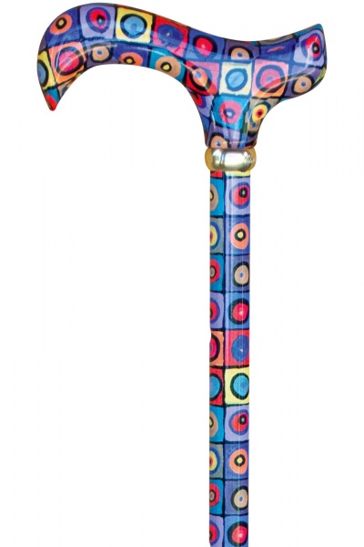 Classic Canes Derby Adjustable Walking Stick - Magic Circles