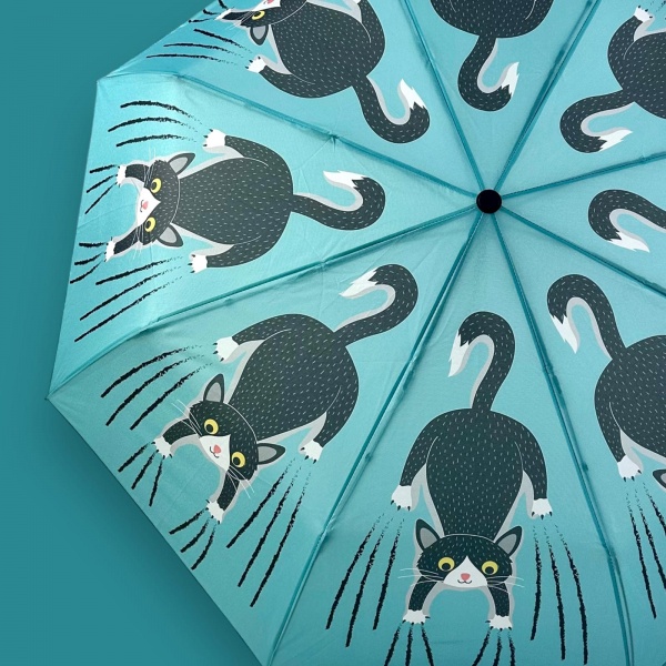 Cat Scratch Auto O&C Folding Art Umbrella by Naked Decor
