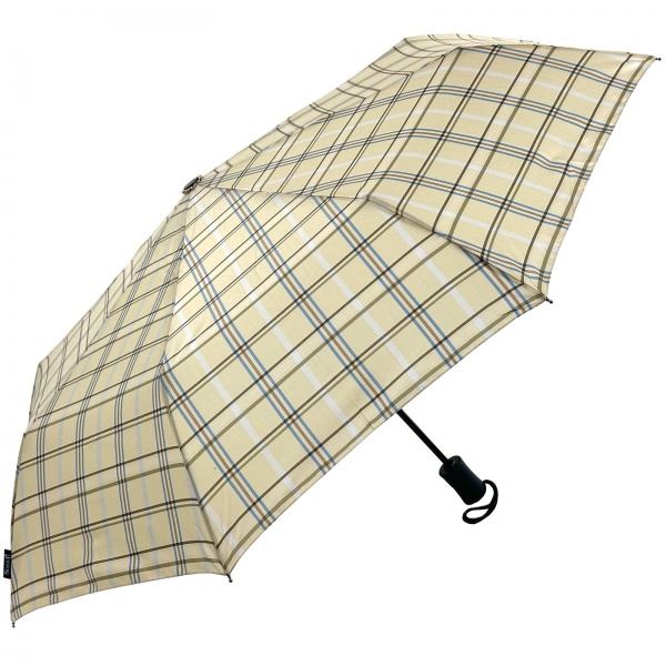 Everyday Tartan Compact Folding Umbrella - Cream